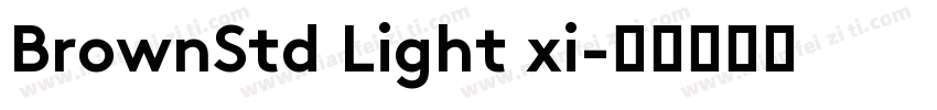 BrownStd Light xi字体转换